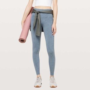 RARE lululemon blue acid wash denim leggings